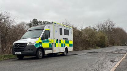 Paramedics warn about potholes outside Dumfries ambulance station