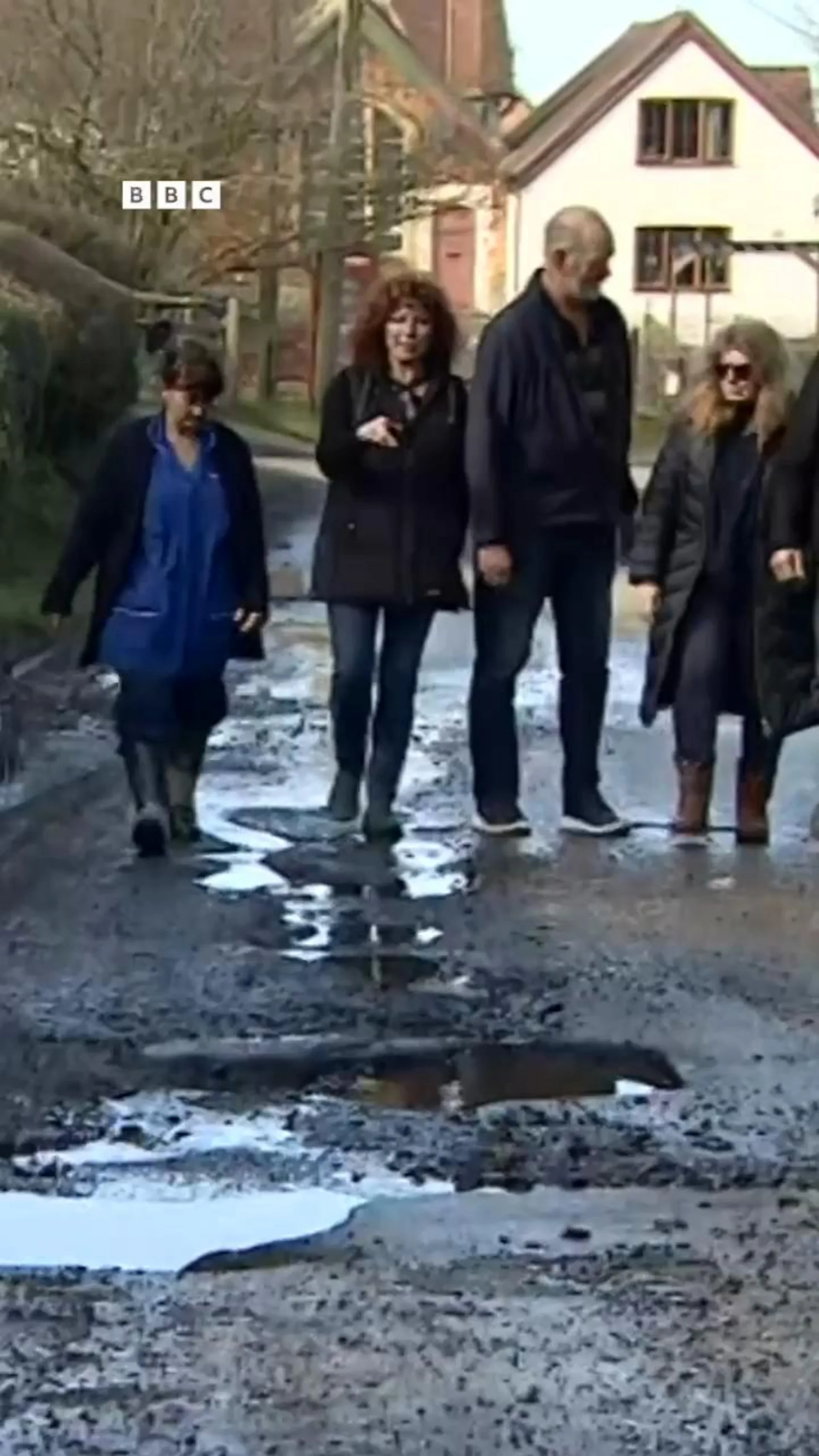 Villagers' anger over 'new normal' of potholes